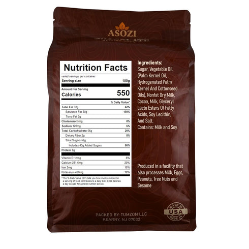 5 80oz Milk Chocolate Melting Wafers - pounds of Milk Chocolate Cocoa Lite, Perfect for Melting and Dipping, and Dubai