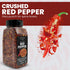 12oz Fresh Finest Crushed Red Pepper Chili Pepper Flakes for Pizza Dough, Sauces, Marinades No Preservatives or Fillers