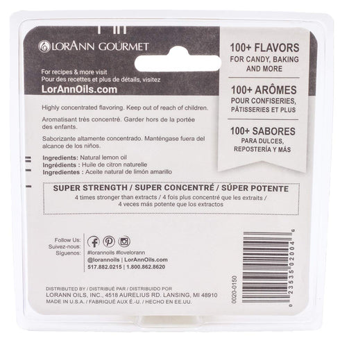 LorAnn Lemon Oil SS, Natural Flavor, 1 dram, Twin Pack