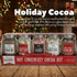 Set, 2-Pack, Hot Chocolate Cocoa Bar Gourmet Cocoa Powder, Marshmallows & Peppermint Candy Kit, Winter Holiday Gift