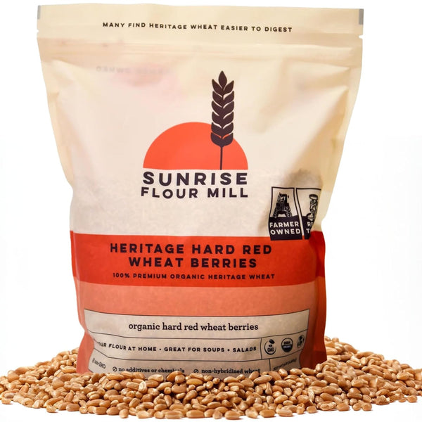 Sunrise Flour Mill Heritage Hard Red Wheat Berries (Turkey Red) (80 Ounce
