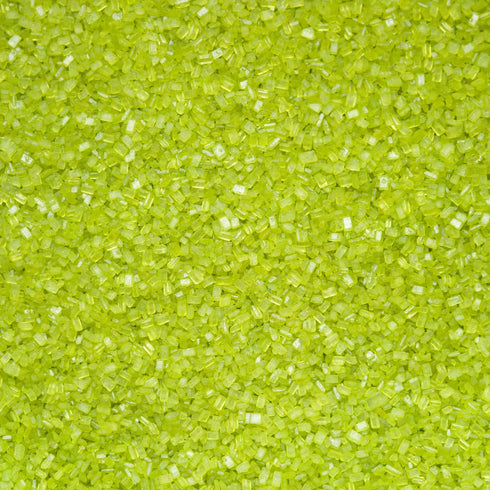 LIME GREEN Sugar Crystals - 4 oz shaker jar - Edible Sugar