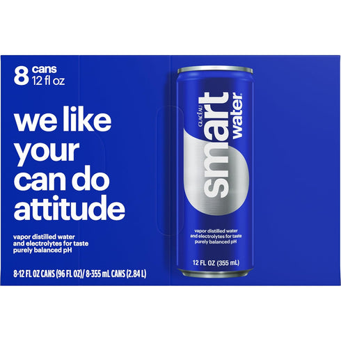 12oz 8pk Smartwater Aluminum Can