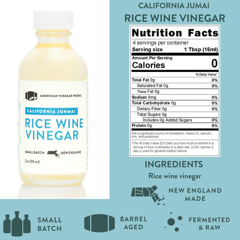 Pack 2oz 5 Pack American Vinegar Works - Essentials Plus Vinegar Sampler - Includes Apple Cider, Red Wine, Champagne