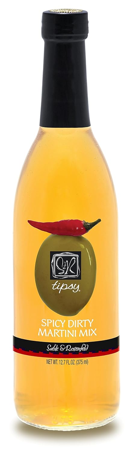 Sable and Rosenfeld Tipsy Spicy Dirty Martini Juice, 12.7 Ounce (Pack of