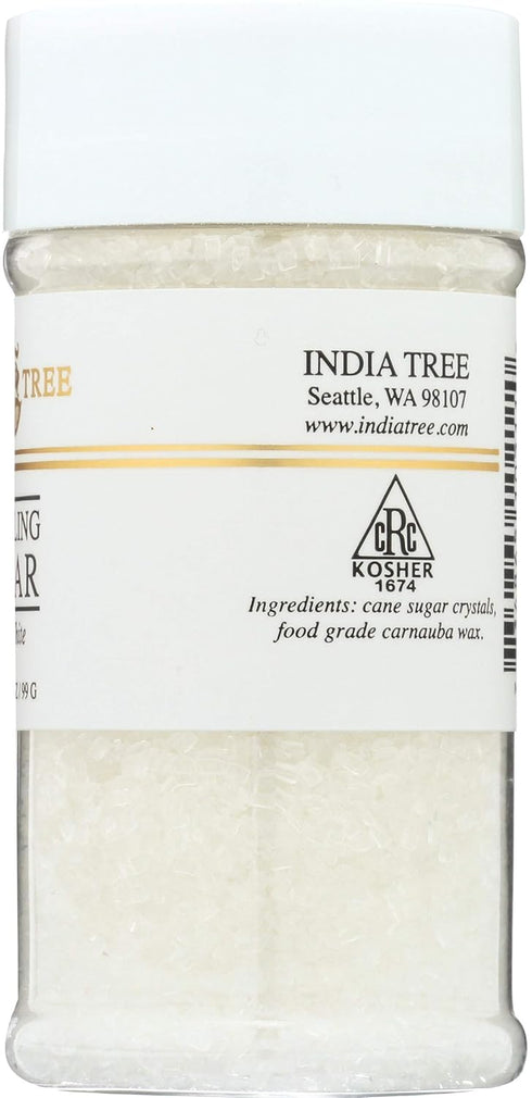 3.5 OZ INDIA TREE White Decorating Sugar