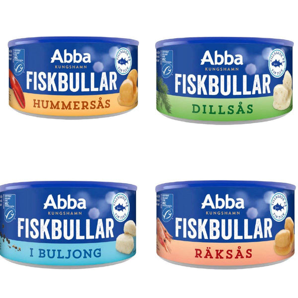 Fiskbullar Variety Pack - Abba - 4 pack