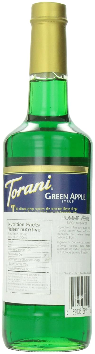 750 ml Torani Green Apple Syrup