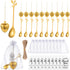Generic 25 Sets Wedding Keepsakes for People, Bridal Shower Gifts, Tea Gathering Kit with Leaf Tea Spoons, Heart Tea