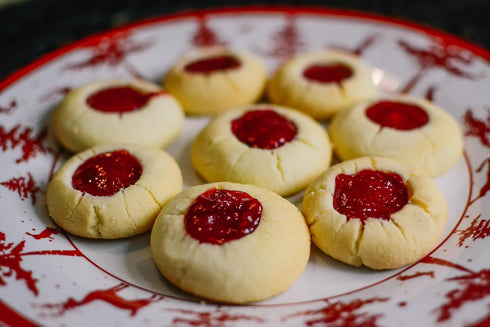 RawJoy Cookies,1 Fresh New York City Raspberry Dot Pound