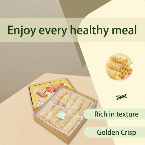 8.46oz MQZHUK Bean curd skin fried tofu puffs tofu skin fried soybean curd original soybean firm