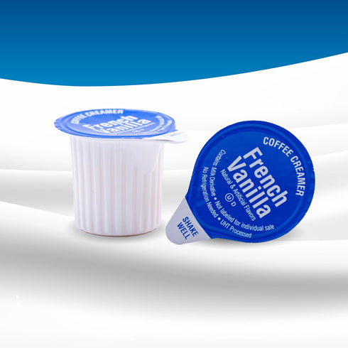 Heartland Non-Dairy Liquid Coffee Creamer, French Vanilla, 200 Single Serve Cups, Shelf Stable