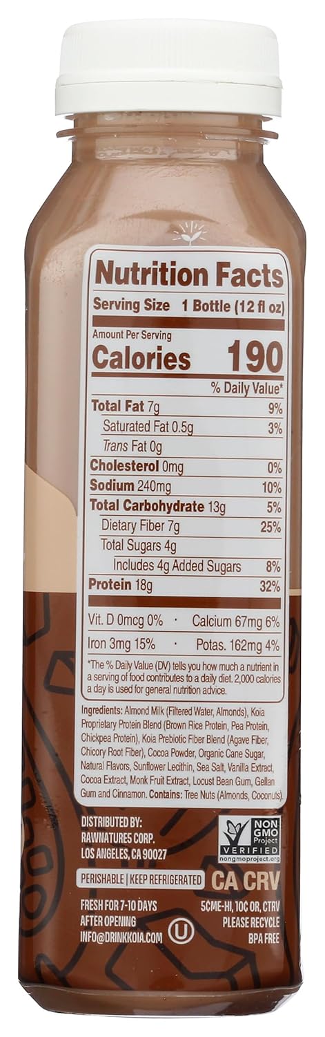 12 KOIA Cacao Bean Protein Beverage, FZ