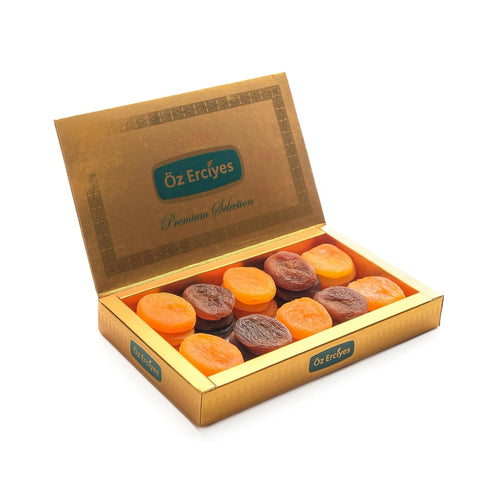 OZ ERCIYES Premium Turkish Dried Apricots Dark and Yellow Sun Dried Apricots, Naturally Sweet,