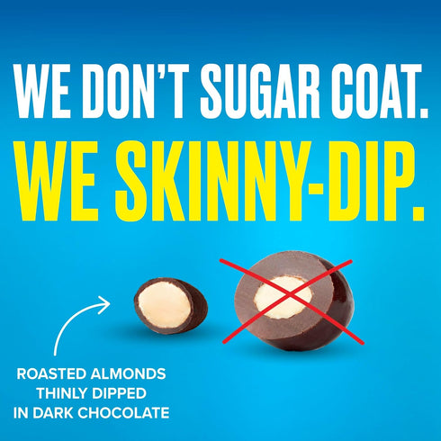 Pack, 0.46 oz Pack 25 SkinnyDipped Snack Attack Minis Almond Variety Healthy Snack, Plant Protein, Gluten Free, Mini