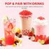 6.6 Soeos Strawberry Popping Boba Pearls Pounds, Bursting Boba Pearls for Bubble Tea, Beverages, Shakes, Desserts