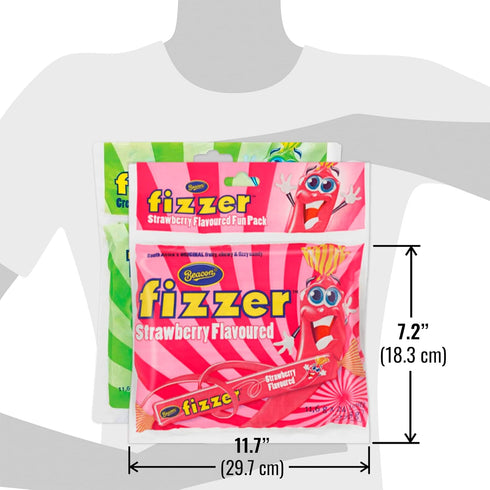 48 (2 Packs) Beacon Fizzers Soda Cream and Strawberry Flavour Units - Authentic South African Candy Lollies