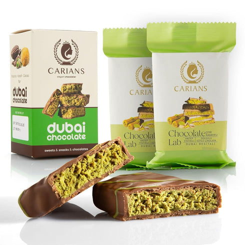 Gourmet Chocolate Bar with Pistachio & Crispy Kunafa - A Luxurious Gift