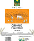 Packed (5 (Pack 1)) PACIFIC Organic Petfood Organic Feed Millet - Millet Bird Seed | Rich with Fiber & Minerals | USDA