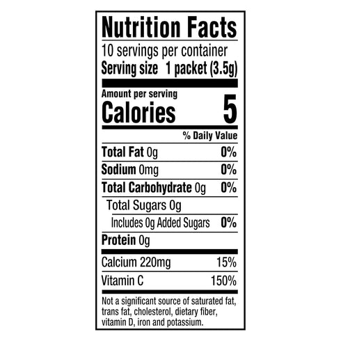 Orange,1.3 Oz( Pack 6) Crystal Light Drink Mix, Classic