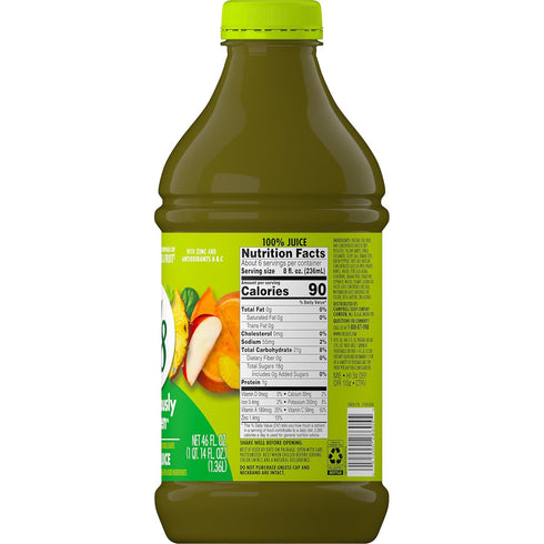 V8 46 oz 100% Pack 3 Deliciously Green Juice, fl | Fruit and Vegetable |