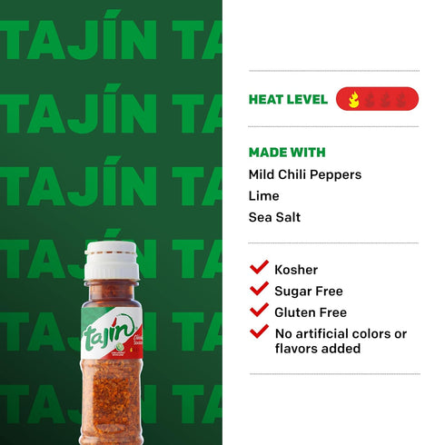 Tajín Clásico Chile Lime Seasoning Mini Display, 40 Mini Bottles, 0.35 oz (Pack of 1)