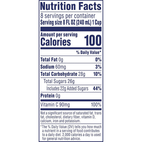 64 Oz Ocean Spray Cran-Grape Cranberry Grape Juice Drink, Fl Bottle
