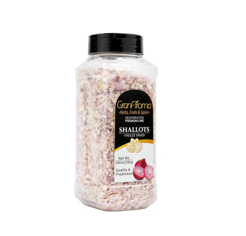 (3.84 GranAroma Freeze Dried Shallots, Savory Flavor, Sauces & Soups, Versatile Ingredient Ounce)