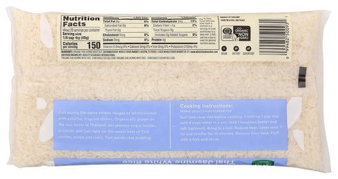 365 32 by Whole Foods Market, Organic Jasmine Thai White Rice, Ounce