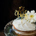 6Pcs Oh Baby Cake Topper, Gold Acrylic Baby Shower Cake Decorations for Birthday Party Supplies