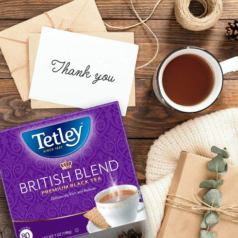 80 (Pack 4) Tetley British Blend Premium Black Tea, Teabags