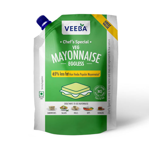 Veeba Eggless Mayonnaise Pouch 875g