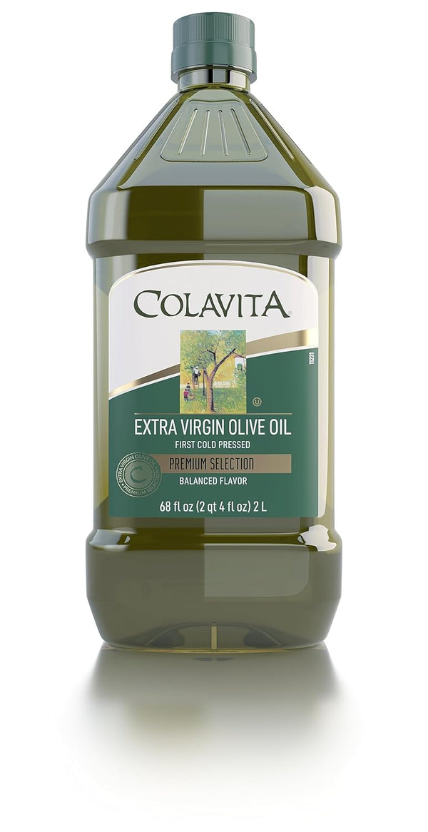 Premium Selection Extra Virgin Olive Oil, 68 Oz - First Cold Pressed,