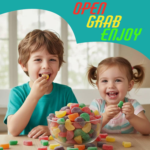 8oz, 1lb, 2lb, 2.75lb 6lb (2 lbs Fruit Slices Jelly Candy | Sugar-Dusted Nostalgic Sweets | Multiple Flavors Available