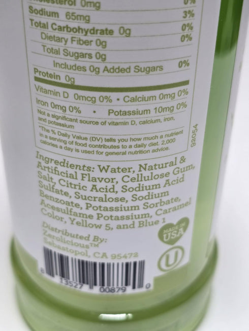 Generic 0 25.4 Oz (750ml) Zerolicious Pistachio Sugar Free Syrup, Calories No Sugar, Fl Bottle for Cocktails, Tea