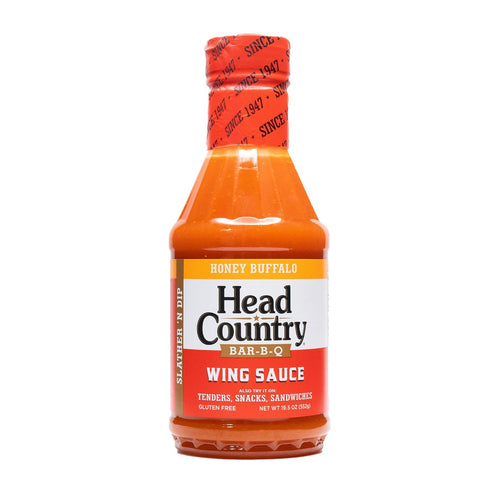 Head Country Bar-B-Q Honey Buffalo Wing Sauce, 19.5 oz, Pack of 1, Slather, Dip or Snack
