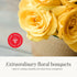 24 BloomsyBox - Yellow Roses - Long Stems,Long Lasting, Hand-Tied in Eco-friendly,Vase Not Included, Fresh Flowers
