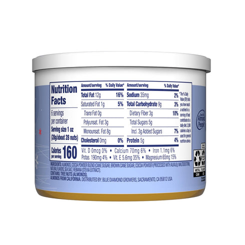 6oz Blue Diamond Almonds, Holiday Frosted Brownie Flavored Sweet Snack Nut Almonds Perfect Size for On-The-Go, Holidays