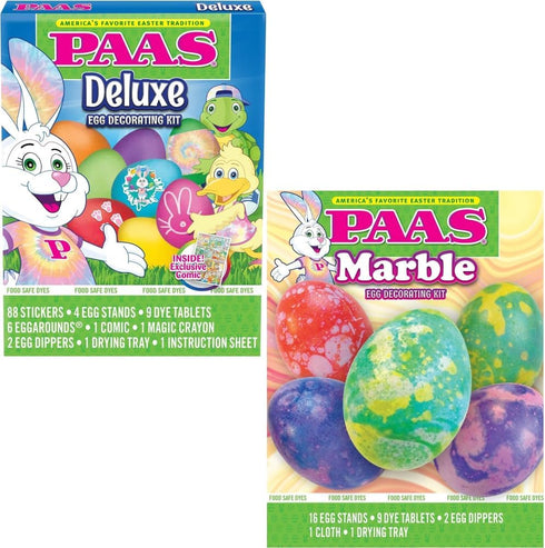 PAAS Egg Decorating Kit Super Set: Deluxe and Marble - America's Favorite
