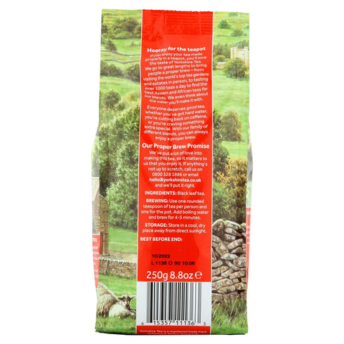 8.8 Yorkshire Tea, Red, Black Tea, Loose Leaf, Ounces, Refreshing, Satisfying, and Strong, Classic British Breakfast