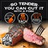 1 (6 oz) 1 (14 oz) Packages Grumpy Butcher Steak & Pork Chop Meat Gift Box Beef Top Sirloin Steak & Duroc Bone-in Pork