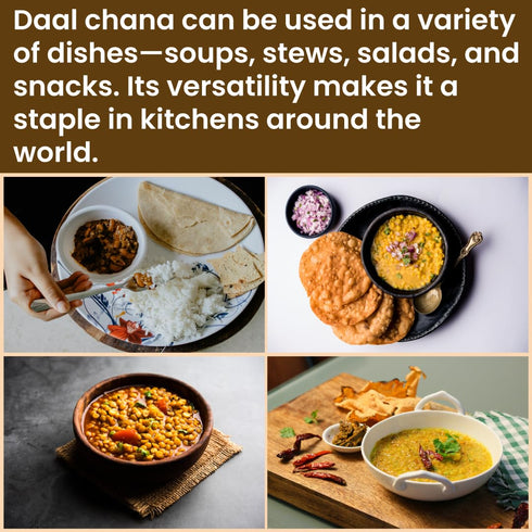 2 lb Darsa Organics Chana Dal USDA Organic Split Bengal Gram (Yellow Chickpeas), Non-GMO, Chemical-Free Yellow Lentils