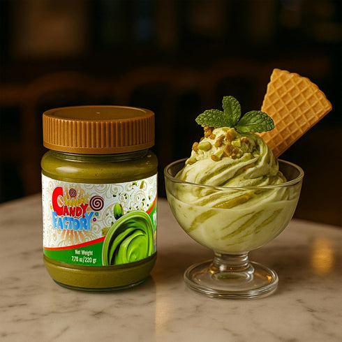 7.75 oz (220 Pack 6 30% Pistachio Butter Spreadable Cream, gr) of in Glass Jar, Pistachios, Rich & Nutty Cream Spread