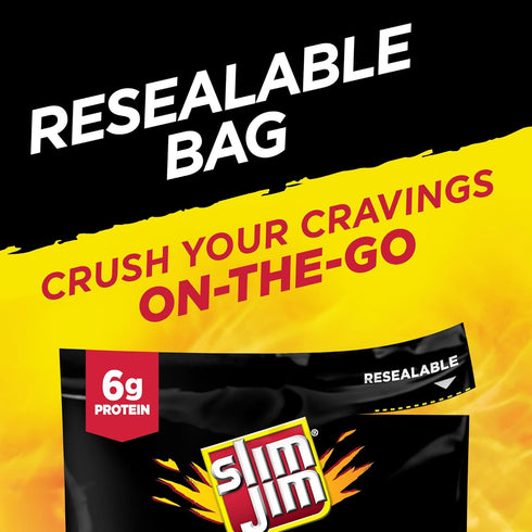 3.75 oz Slim Jim Bites, Original Bite-Sized Smoked Sausage Snacks