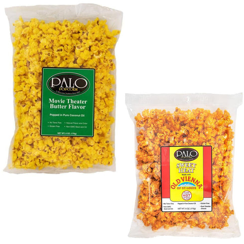 6 Pack, 5.0-7.0 (Pack 6) Palo Popcorn Gourmet Cheddar Cheese Popcorn Snacks, Gluten Free, Pick Custom Variety ounce