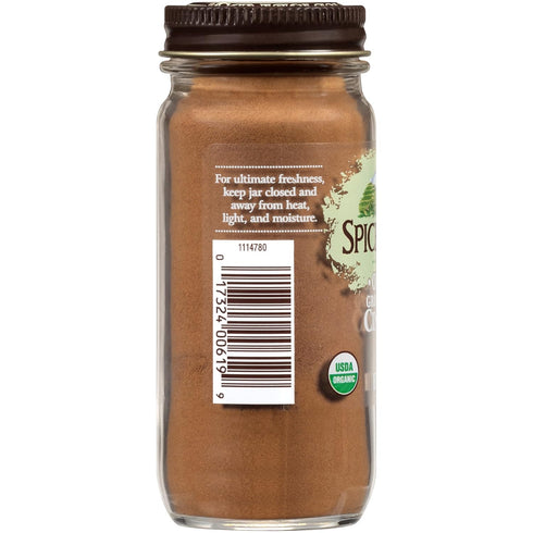 Spice Islands Organic Ground Cinnamon, 1.5 Ounce for Baking and Cooking