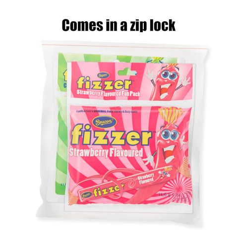 48 (2 Packs) Beacon Fizzers Soda Cream and Strawberry Flavour Units - Authentic South African Candy Lollies