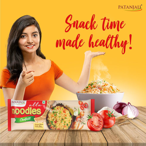 (Pack 4) 240g 8.47 oz Patanjali Atta Noodles Chatpata of - / fl