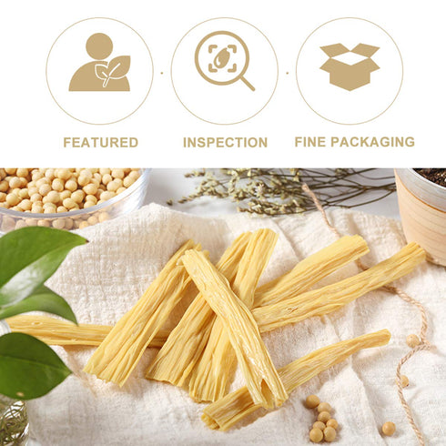 Noble Createaprototype (17.6oz/500g) (17.6) Dried Beancurd Sticks, Non-Gmo Soybean Curd Skin, Natural Asian Tofu, Dried