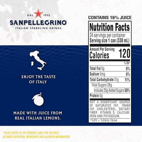 Pack 11.15 Oz (12 Pack) San Pellegrino Sparkling Fruit Beverages Variety - Fl Cans